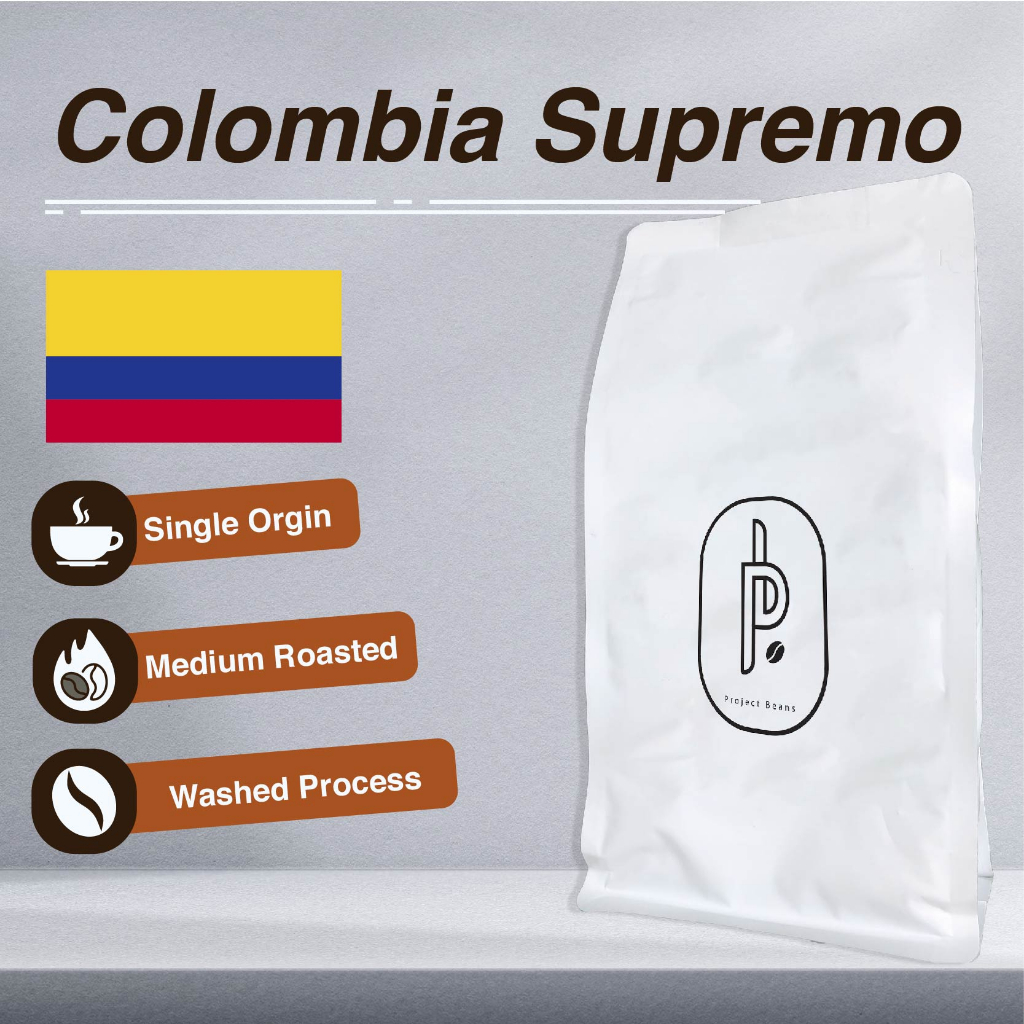 Colombia Supremo Single Origin 100 Arabica Coffee Beans Vegan