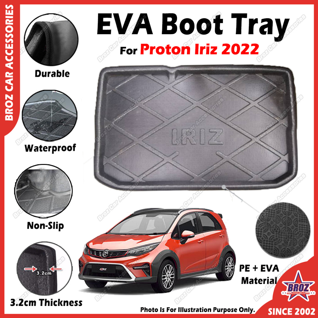For Proton Iriz 2022 Iriz Active Executive EVA Copolymer Car Boot Tray ...