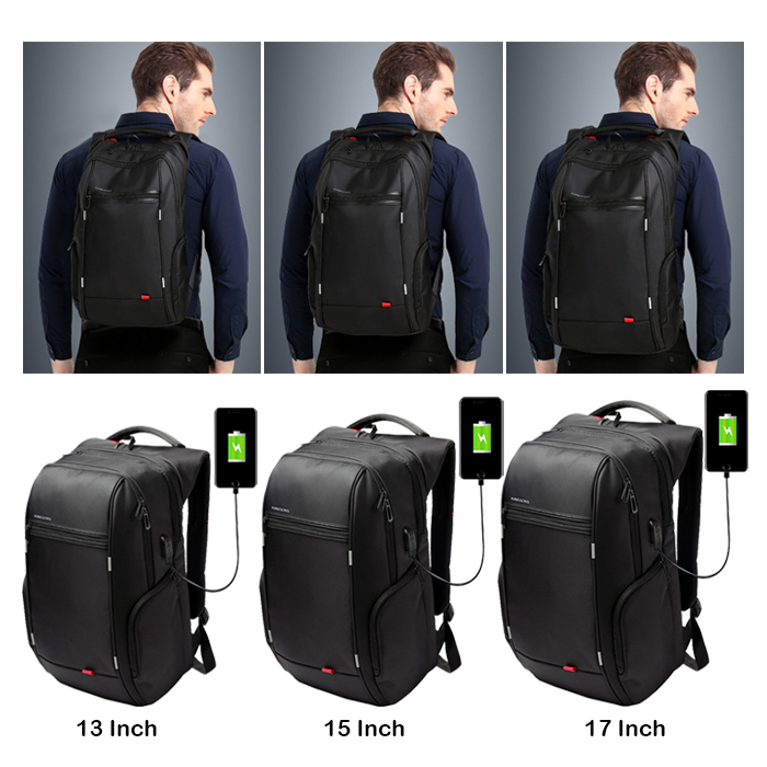 BBD ORI Kingsons Laptop Backpack Professional USB charge Bag Travel ...