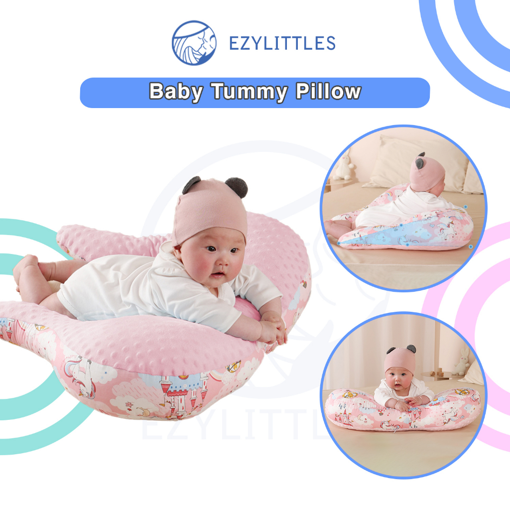 EZYLITTLES Tummy Pillow Newborn Lying Crawling Training Cushiong Baby