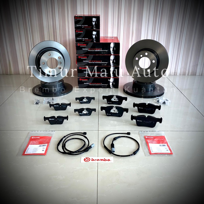 Rear Brake Disc Rotors & Pads Kit – Fits BMW Z3 1996-1998 | Evan-Fischer 2-Wheel Set