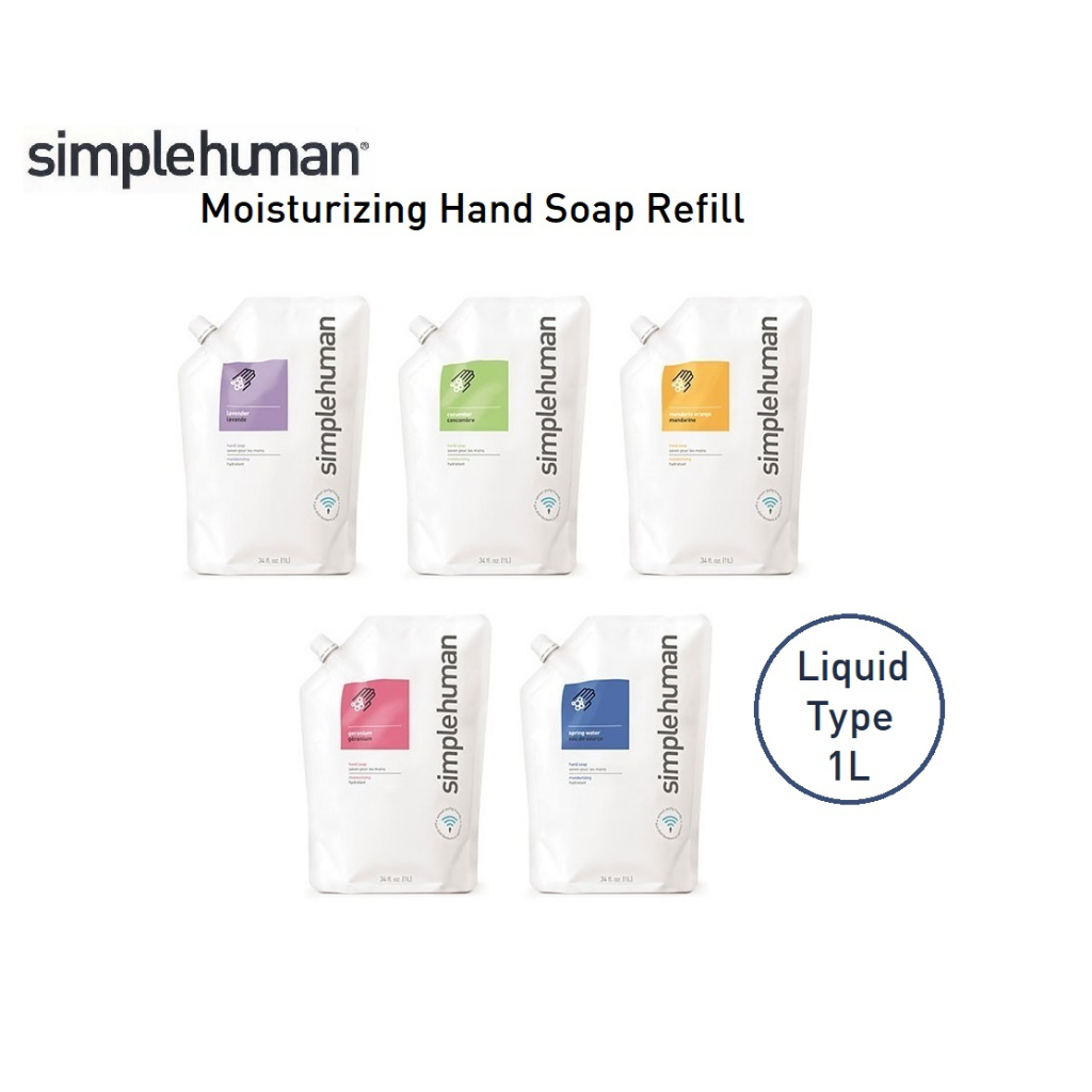 Simplehuman Moisturizing Liquid Type Hand Soap Refill Pouch 1 Litre