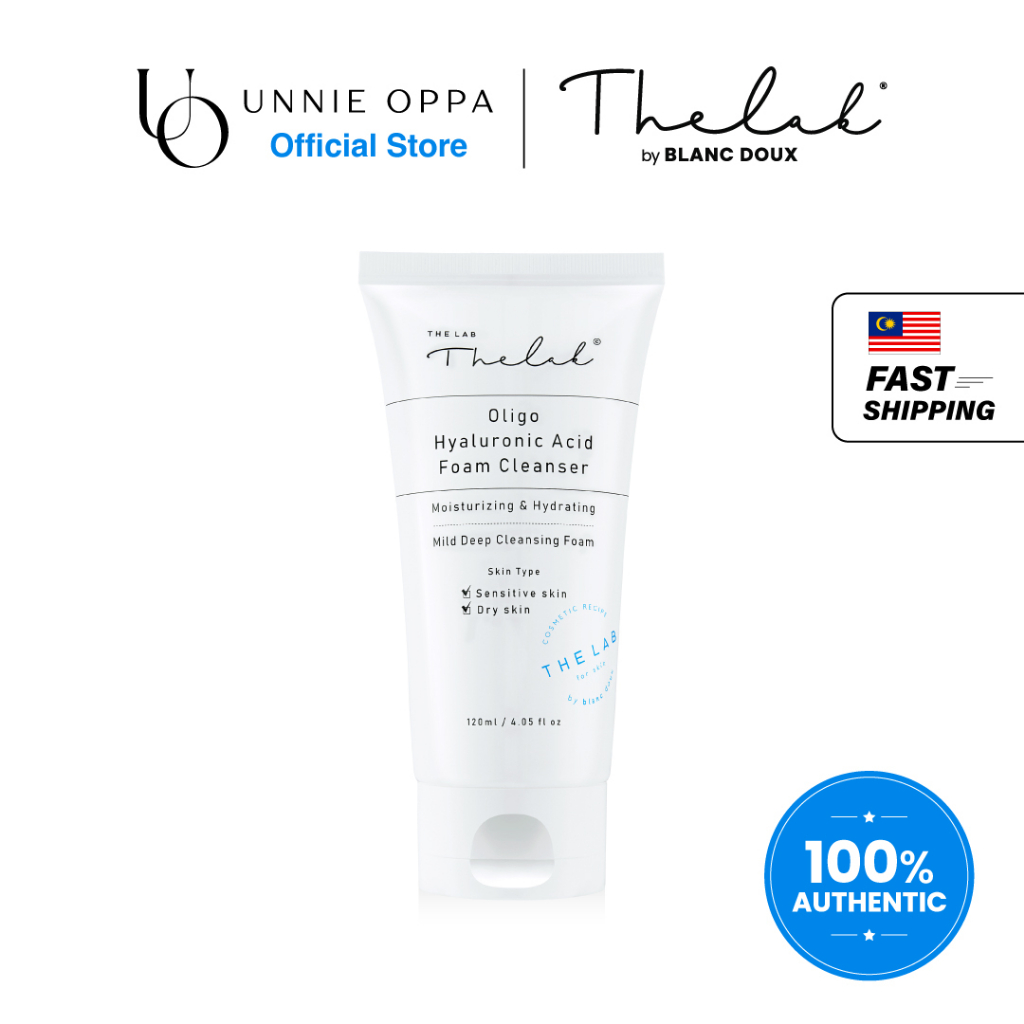 THE LAB Oligo Hyaluronic Acid Foam Cleanser (120ml) Shopee Malaysia