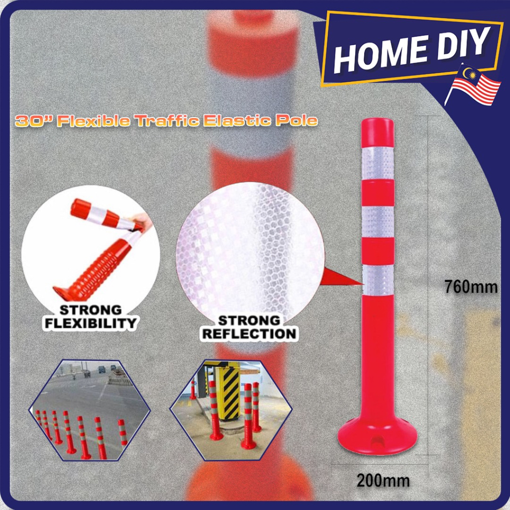 TRAFFIC CONE/ SAFETY CONE FLEXIBLE POLE/DELINEATOR POST QUALITY PU