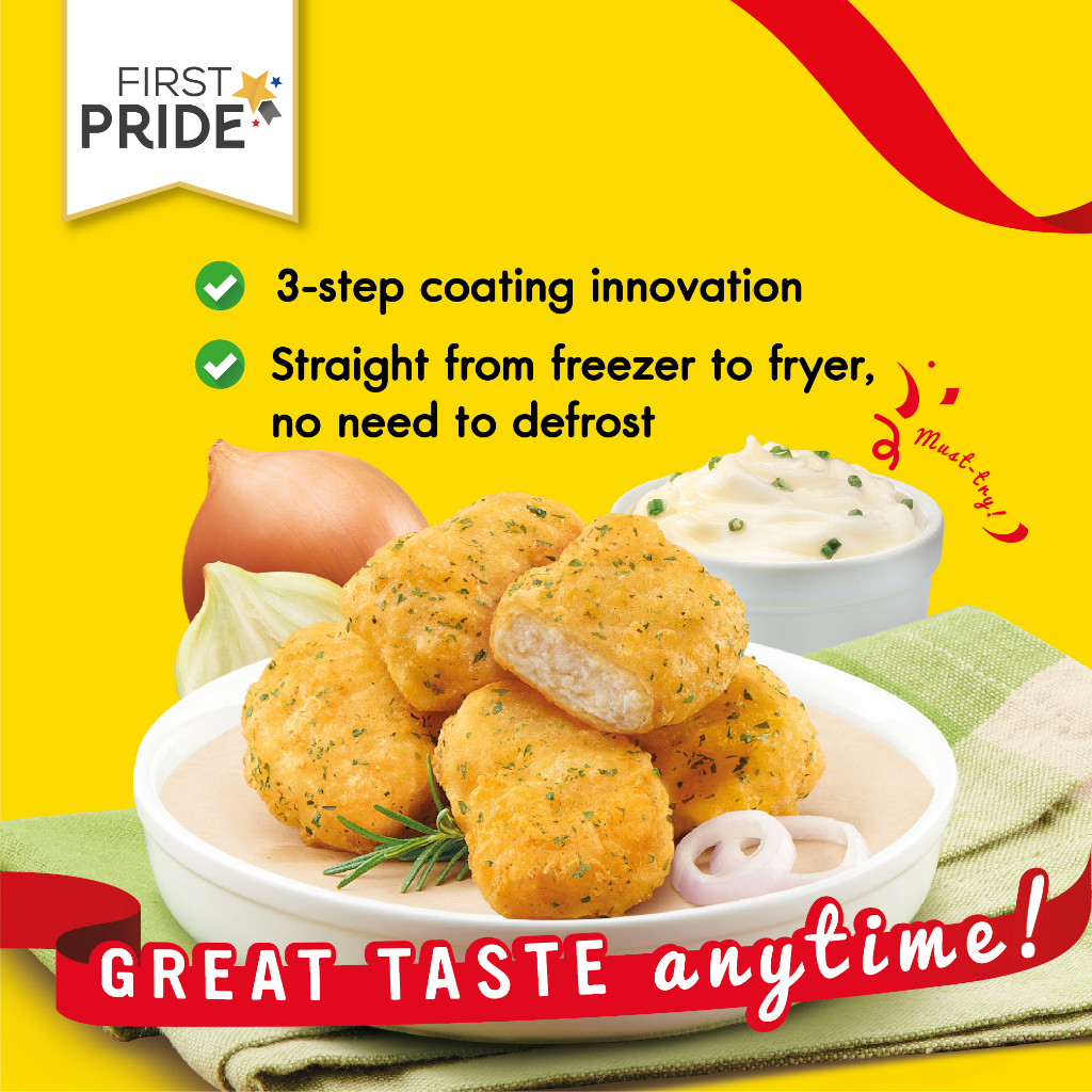 First Pride Sour Cream Tempura Chicken Nugget 700g [HALAL