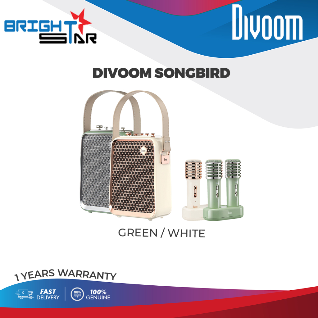 DIVOOM SONGBIRD BLUETOOTH PORTABLE SPEAKER WITH MIC | Shopee Malaysia