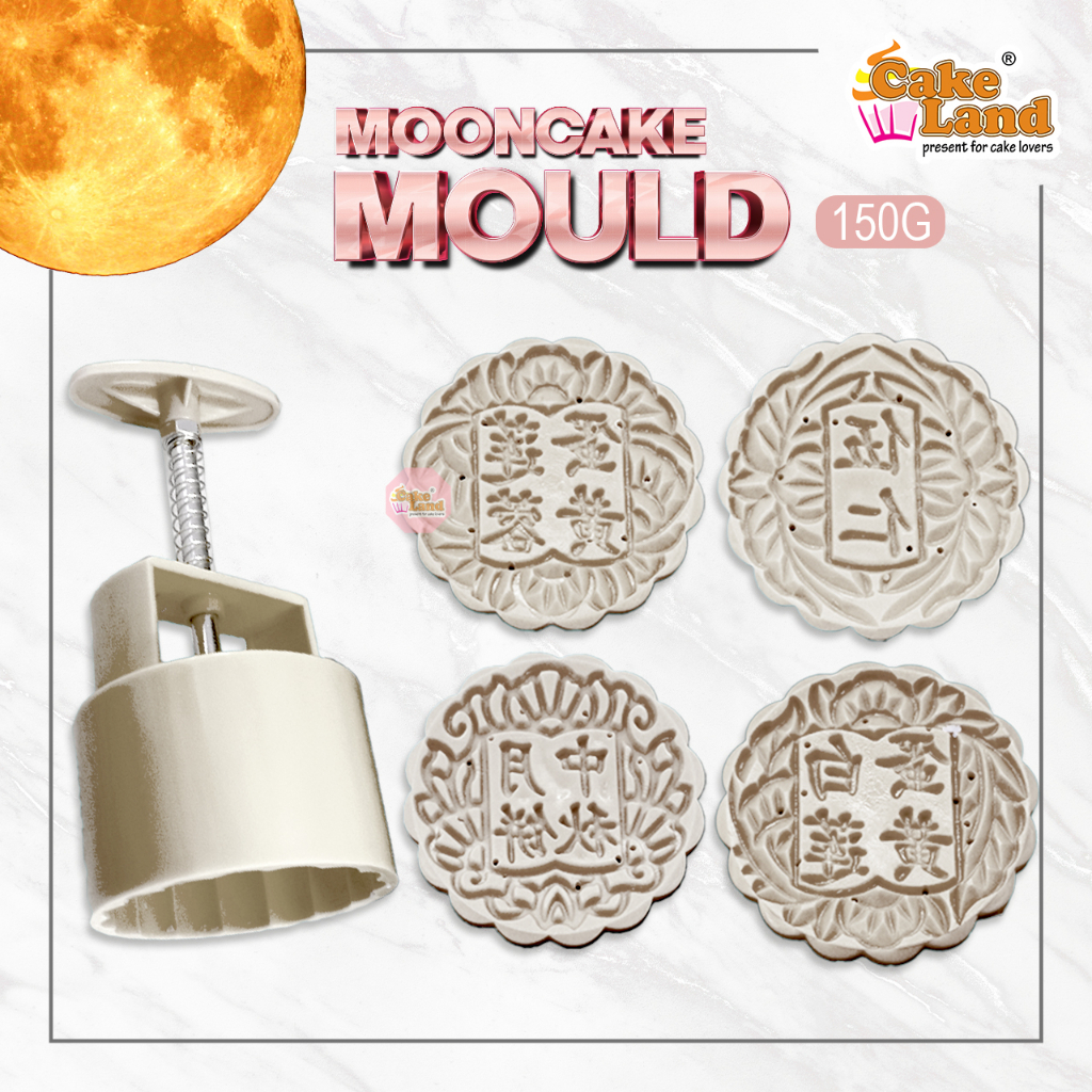 CAKE LAND Mooncake Mould - MoonCake 中秋月餅 (150g) | Shopee Malaysia