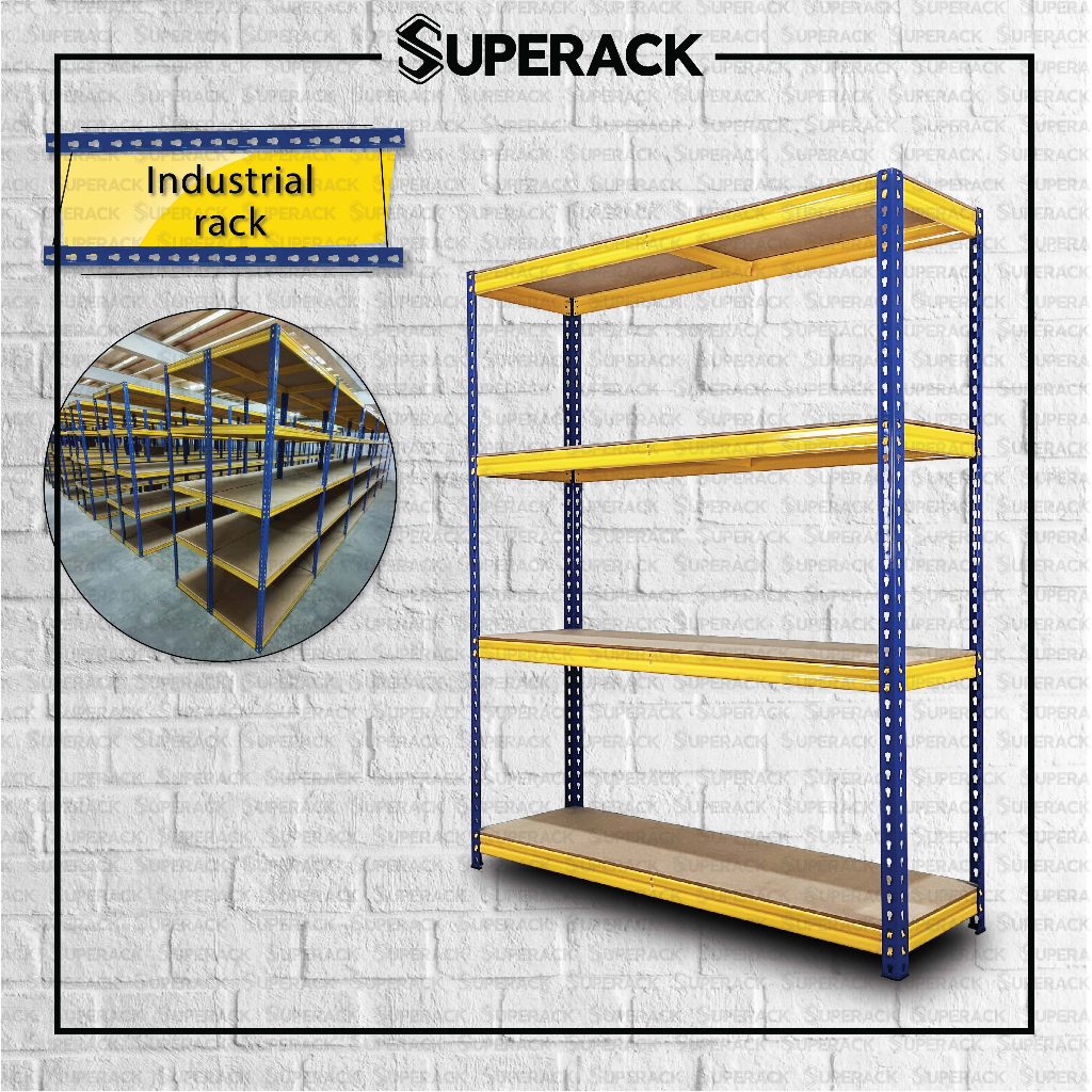 SUPERACK Industrial Rack Angle Iron Rack Store Room Rack Rak Heavy Duty