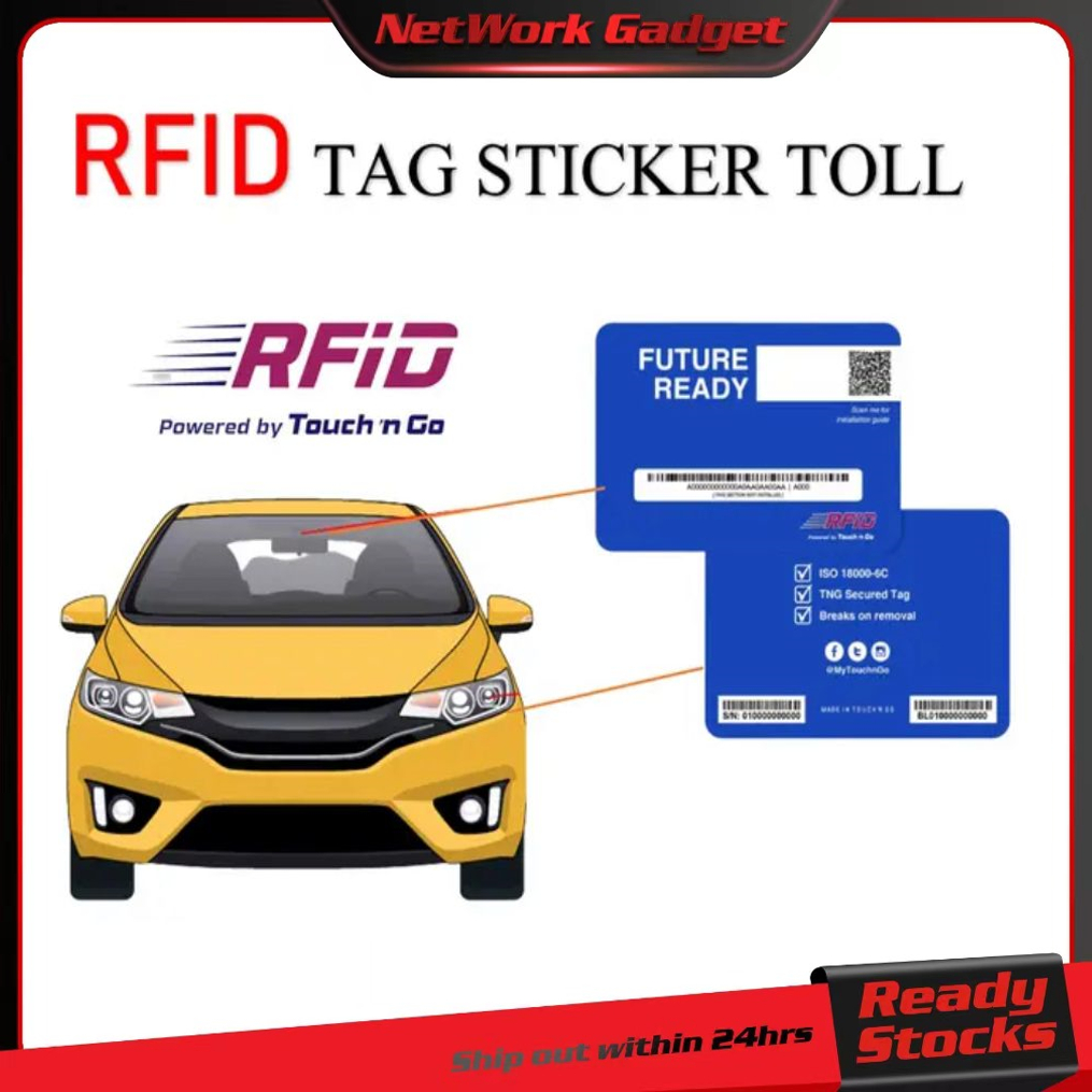 Ready Stock Touch N Go Self Fitment DIY RFID Tag Sticker Toll RFID