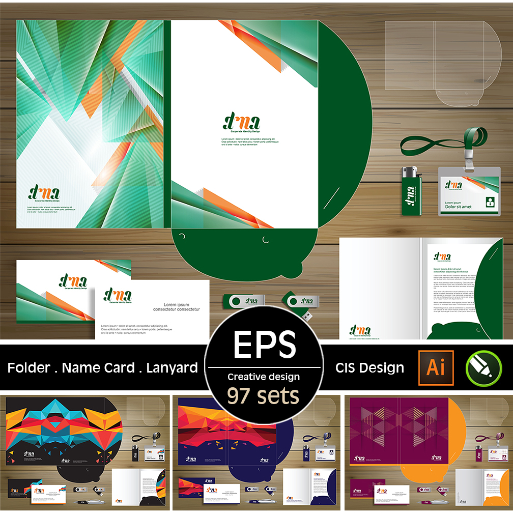 Graphic Design Template Bundle Pack / Corporate Design / CIS / Folder ...