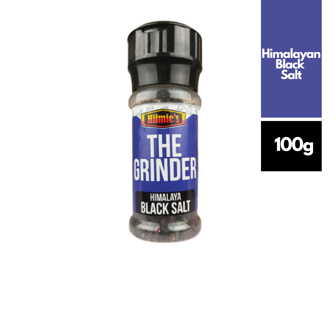 READY STOCK Premium Himalaya Black Rock Salt and Grinder 100g