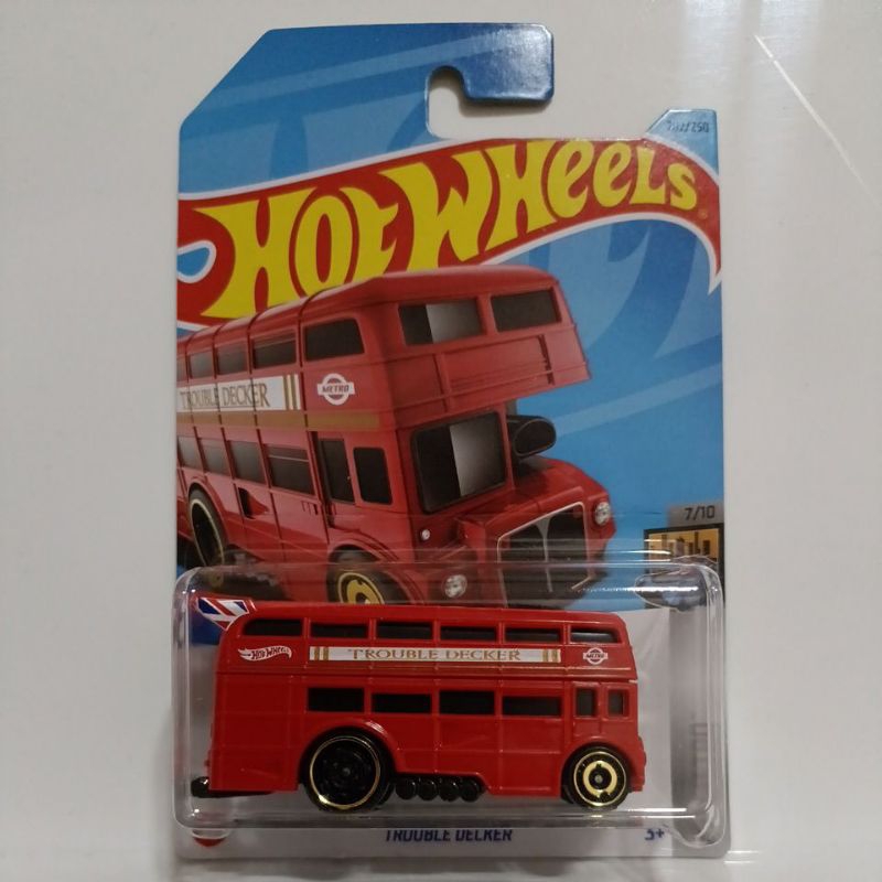 Hot wheels sale double decker bus