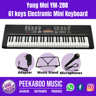 Yong Mei YM 288 61 Keys Multi Function Electronic Keyboard
