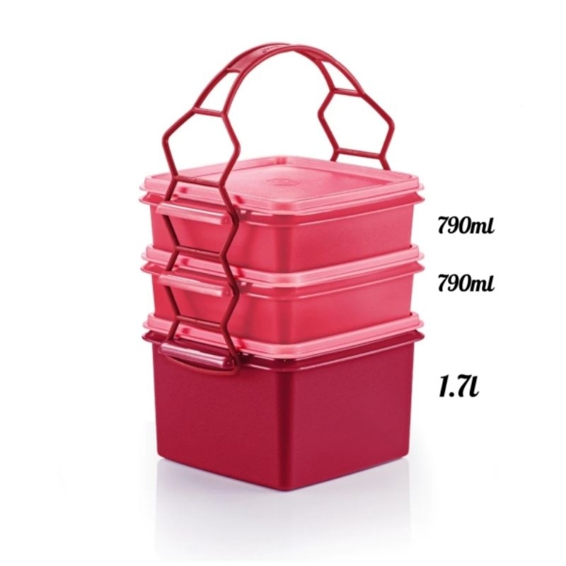 Tupperware Triffin Delight Set With Double Deep (1) 1.7L + Small Goody ...