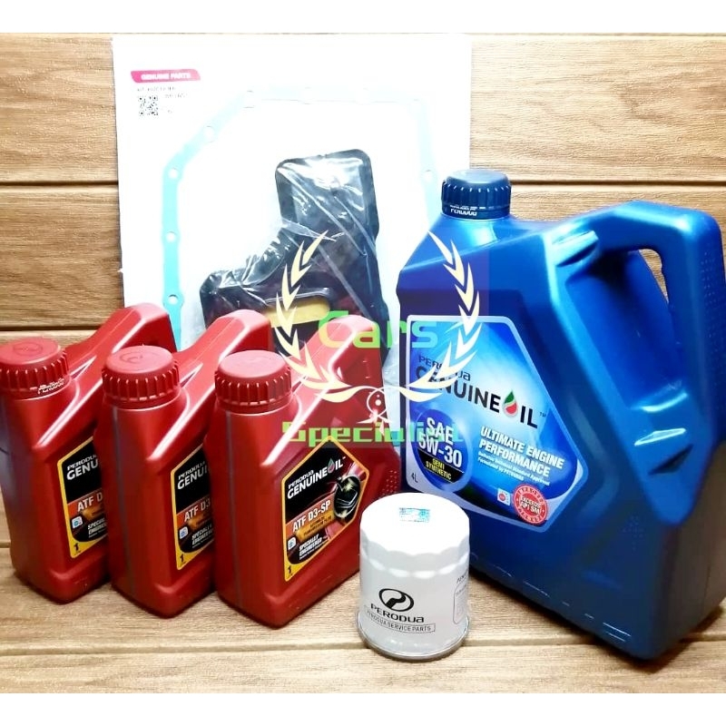 PERODUA MYVI OLD MYVI LAGI BEST SET ENGINE OIL / AUTO GEAR OIL / OIL