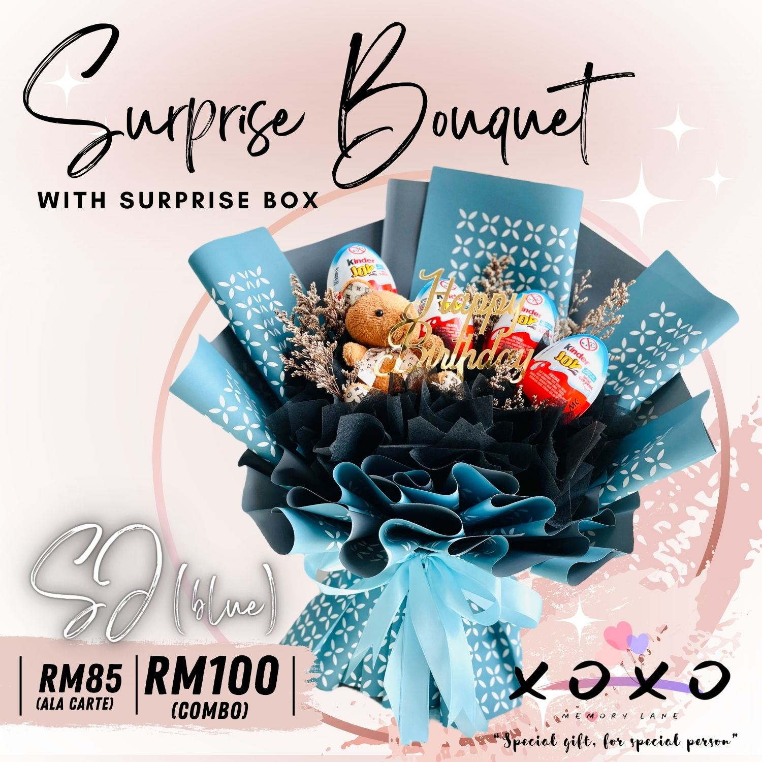 Chocolate Bouquet Surprise Birthday Gift Hadiah Birthday Bunga
