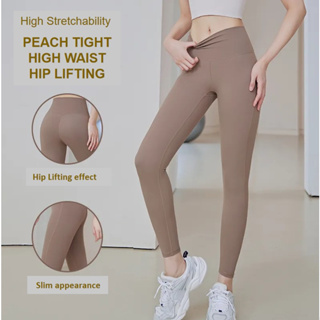 Women's V Waist Peach Butt Fitness Leggings Summer Bottoms Pants Lifted  Butt Skinny Cute Yoga Pants for Teen