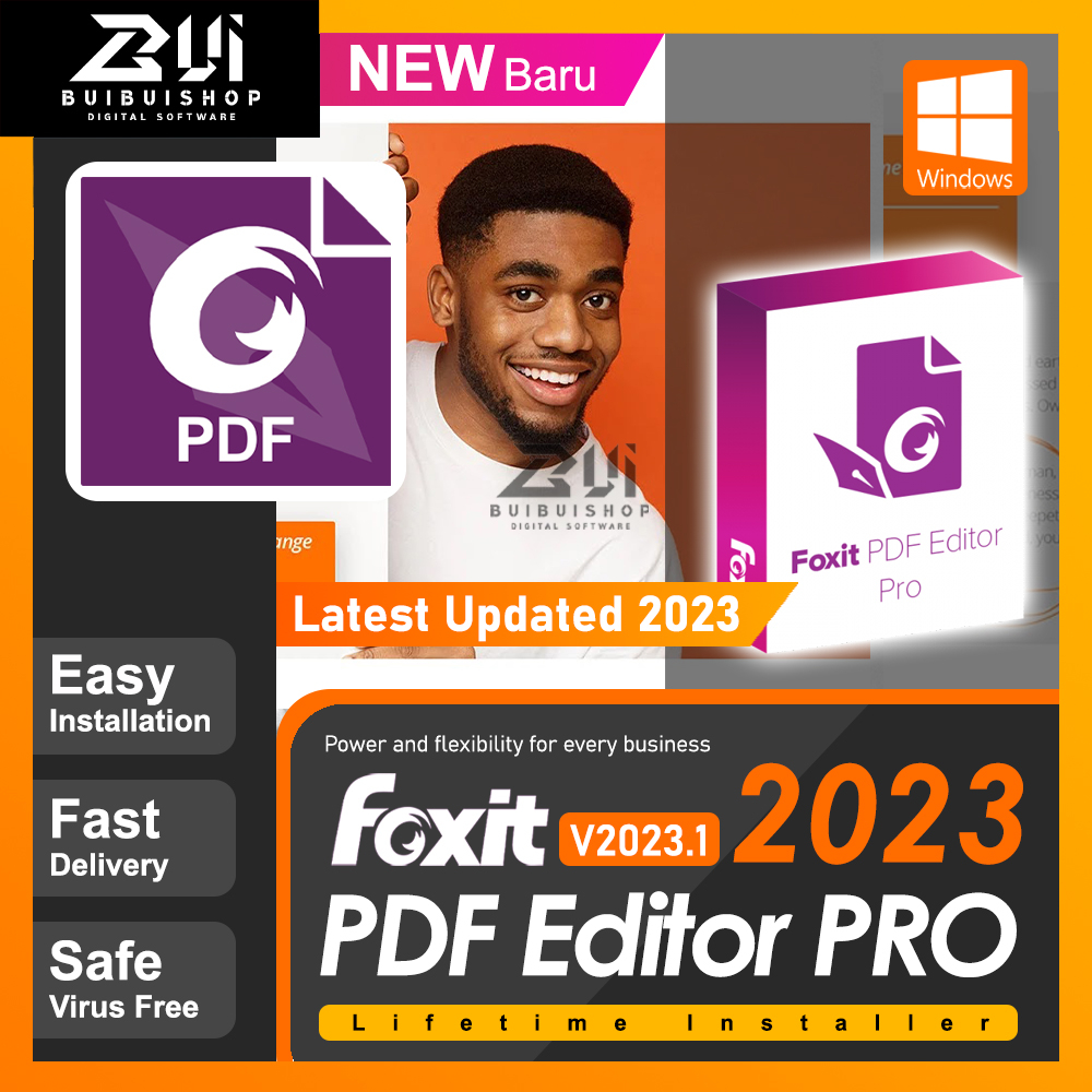 Foxit PDF Editor Pro 2023 v2023.1 l Latest 2023 l Windows Shopee Malaysia