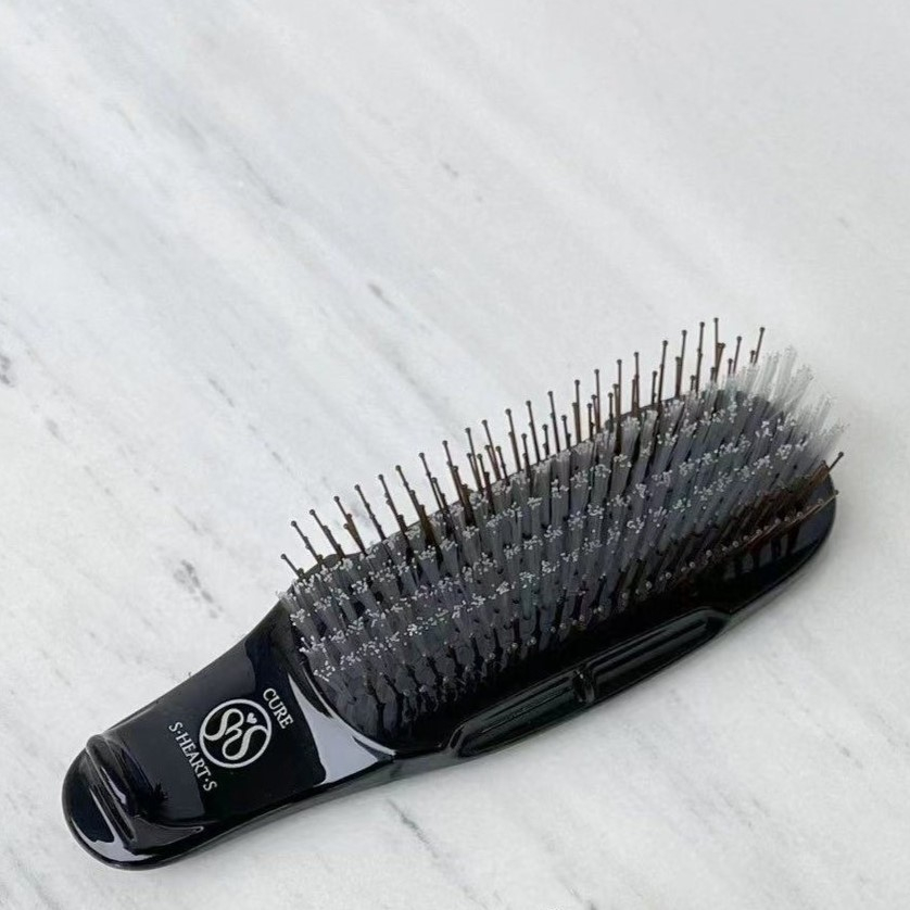SHEARTS Japan Cure Black Brush for Treatment Application Fine Hair
