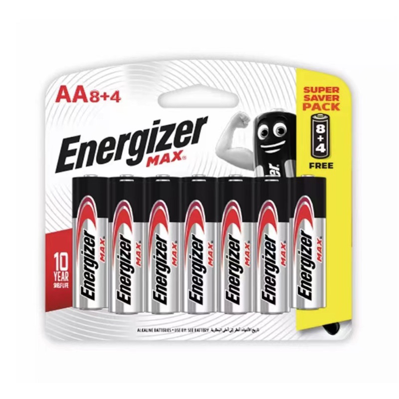 【100 Original】12‘s/6‘s Energizer MAX Alkaline Batteries AAA/AA Pack