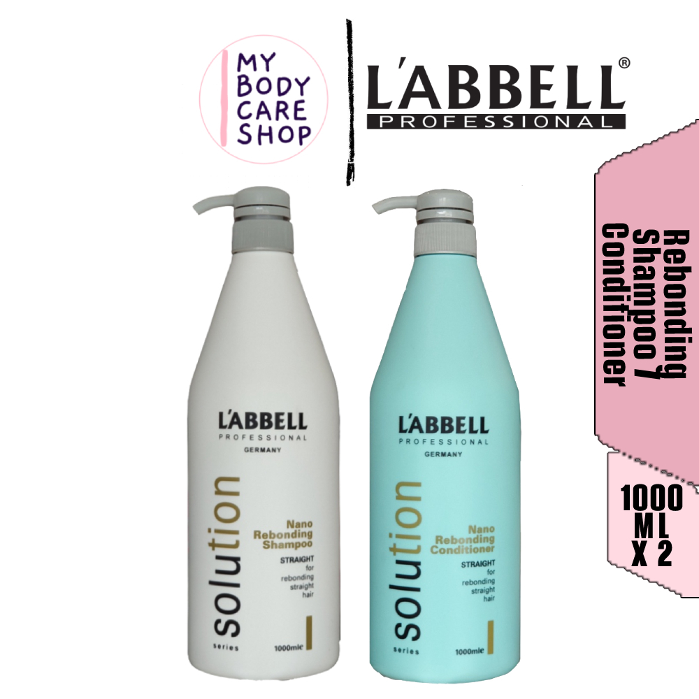 Labbell Solution Reborn Straight Hair Shampoo 1000ml Conditioner 1000ml