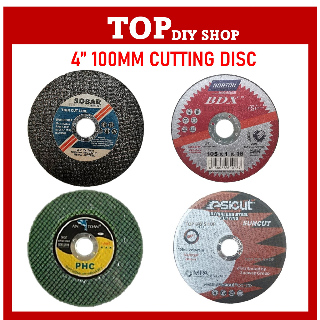 ESICUT 4“ Stainless Steel Cutting Disc Metal Cutting Disc Grinder