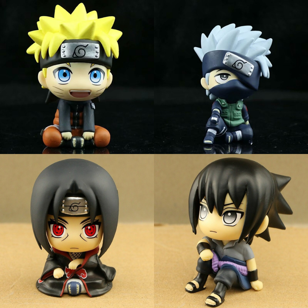 Naruto Kakashi Itachi Sasuke Japan Anime Cute Version Action Figure Toy  Home Décor 8cm | Shopee Malaysia