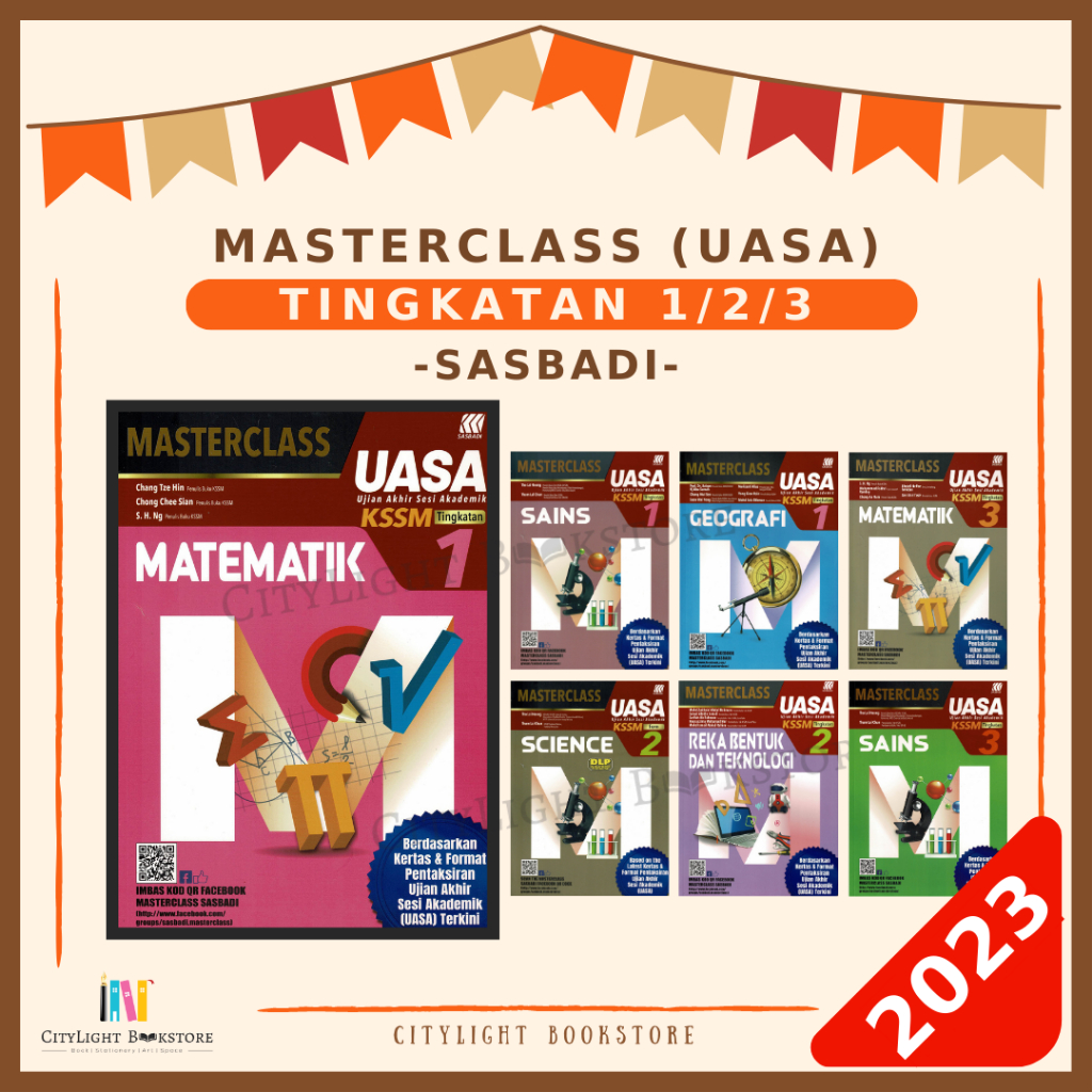 [citylight] Buku Rujukan 2023 Masterclass Uasa Tingkatan 1 2 3 And Pt3