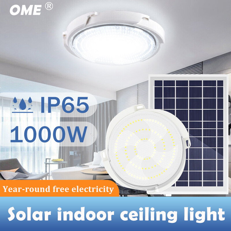 【Square】 Solar Ceiling Light 5000W Indoor Outdoor Solar Lights Inside ...