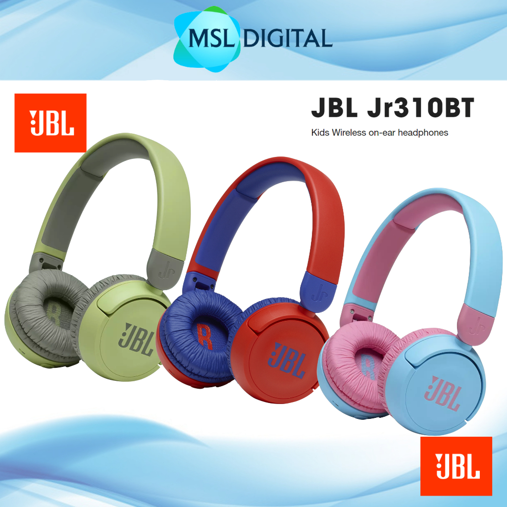 JBL JR310BT Kids Wireless Bluetooth Onear Headphones With Mic & Safe Sound