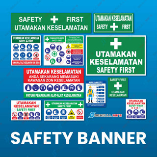 Safety Banner Construction Safety Signage Outdoor Banner Utamakan ...