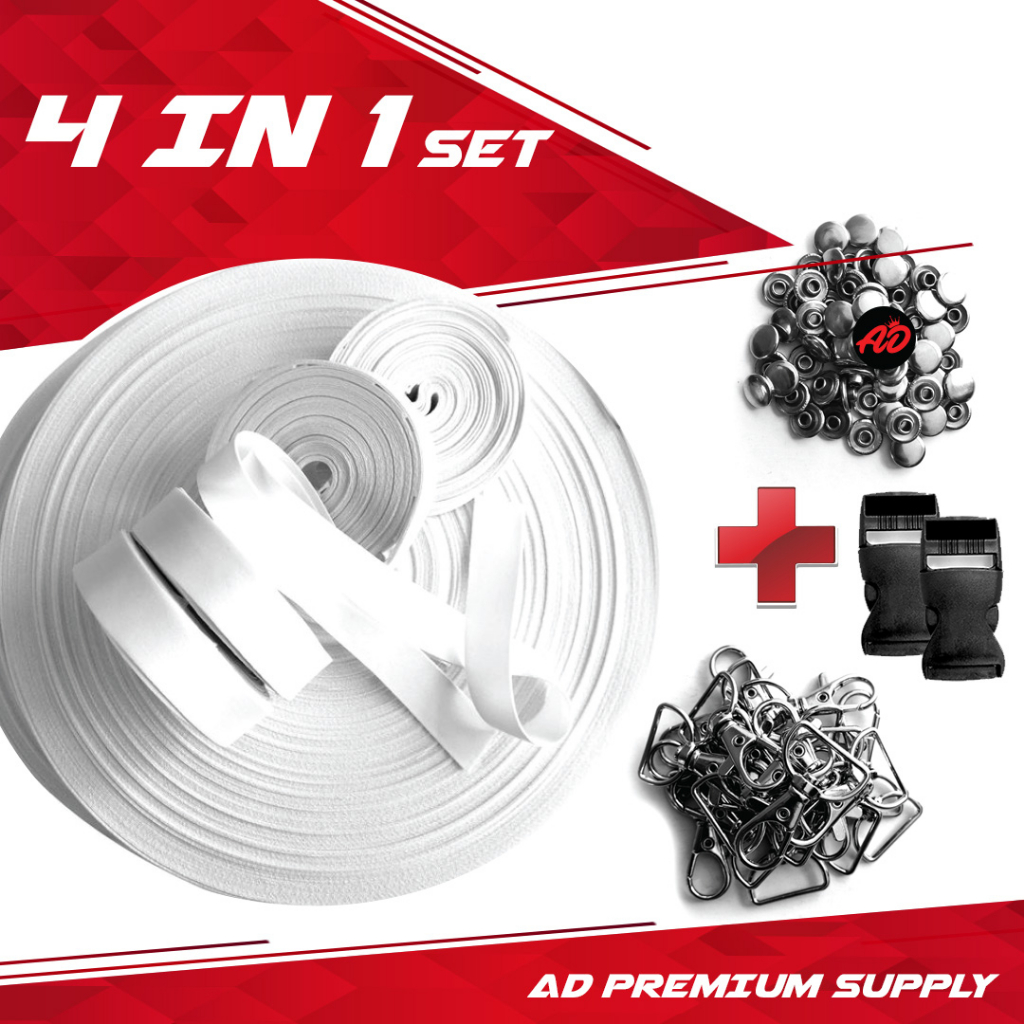 4 in 1 Lanyard/Rivet/Hook/Buckle set AD Premium Supply | Shopee Malaysia