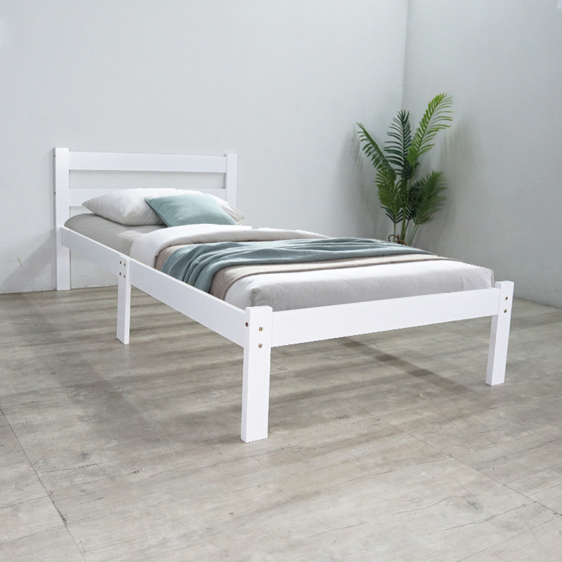 LOFT Living MINA solid wood single bed katil single kayu katil kayu bujang ikea tarva ready Shopee Malaysia