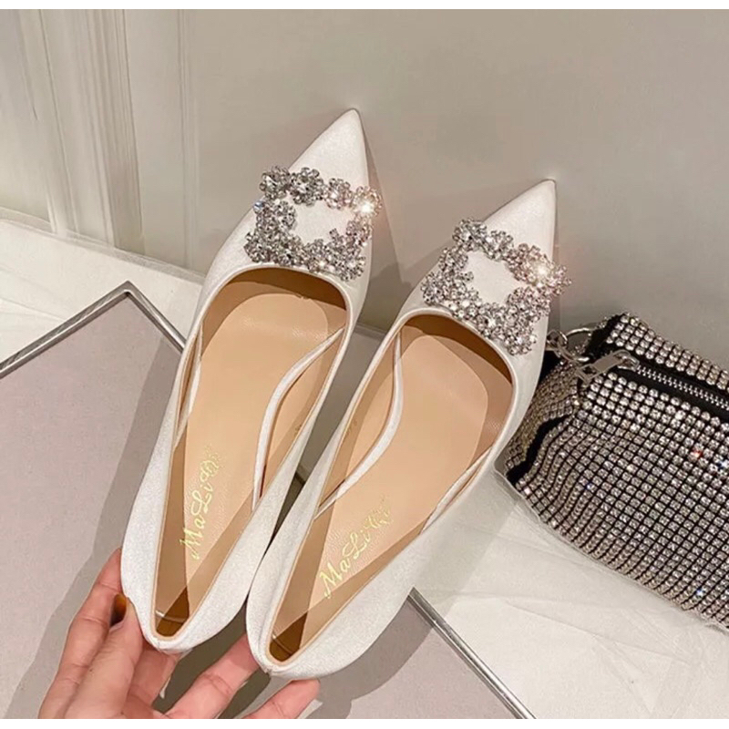 Wedding shoes preloved Not high heels Shopee Malaysia