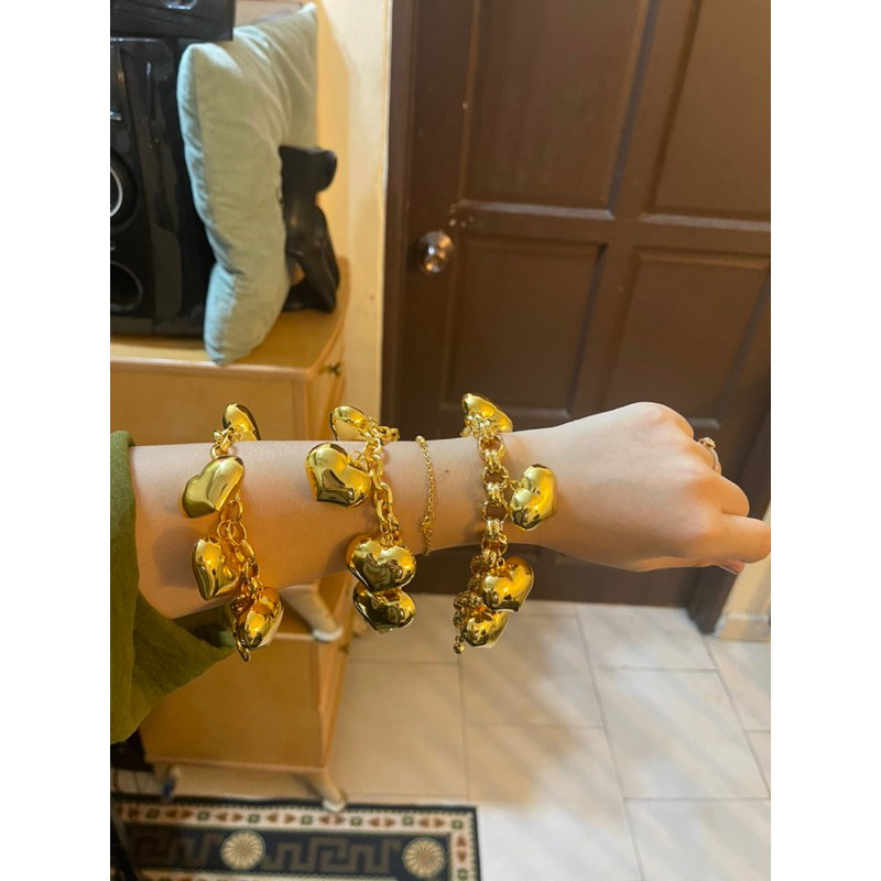 RANTAI TANGAN LOVE GEMUK CANDY COP 916 ( Emas bangkok / Emas korea 24k ...