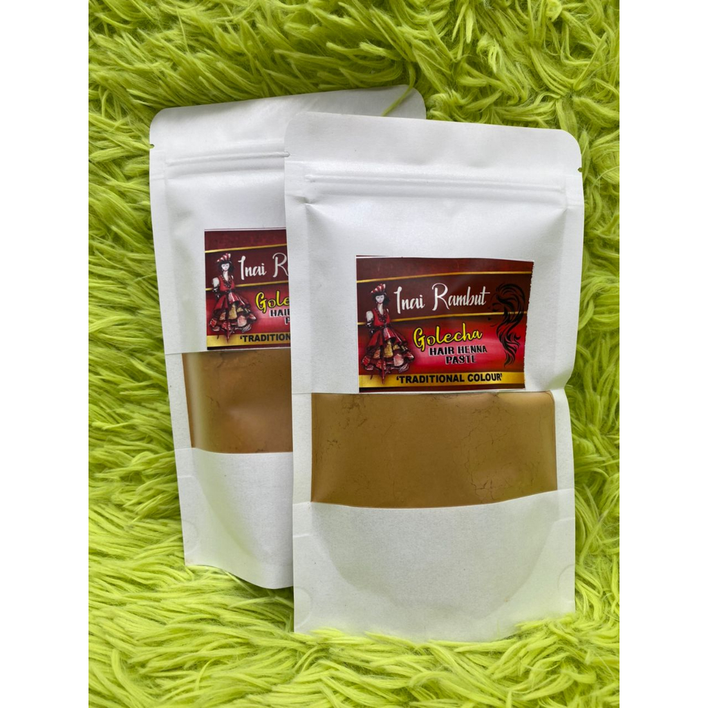 NEW INAI RAMBUT GOLECHA (HENNA PASTE) 100% SERBUK DUN INAI || TANPA ...