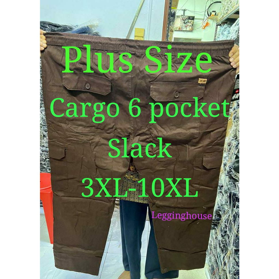 (3xl10xl) Cargo Premium & Export Quality Slack 6 Pocket Cargo Pant