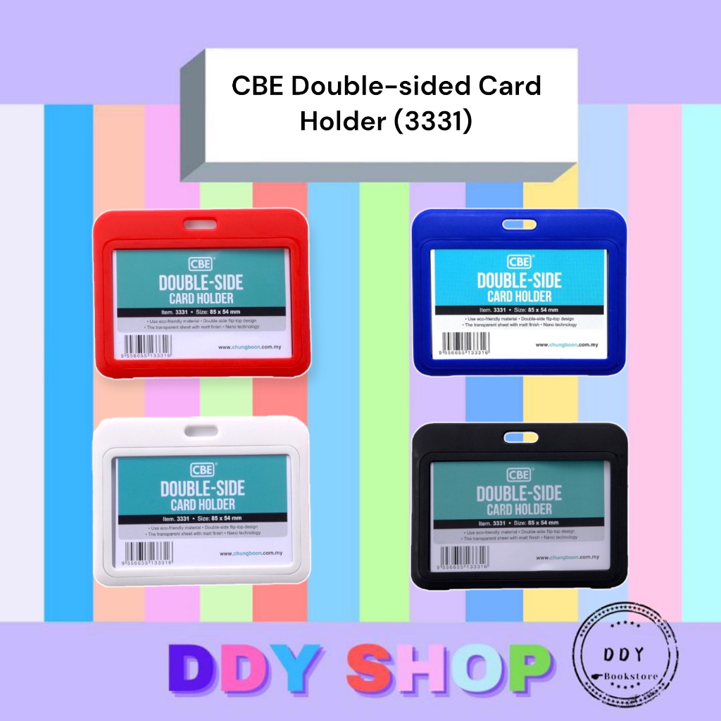 CBE 3331 DoubleSide ID Card Holder Name Badge Name Tag / Horizontal