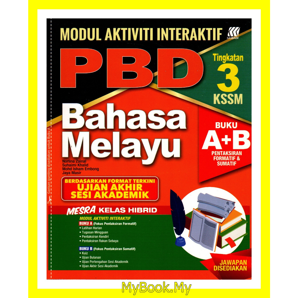 *BARU* MyB Buku Latihan : Modul Aktiviti Interaktif PBD Tingkatan 3 ...