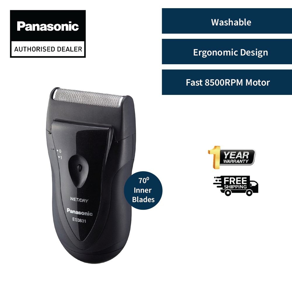 Panasonic Shaver Single Blade Wet and Dry Washable 70 Degree [1 Year ...