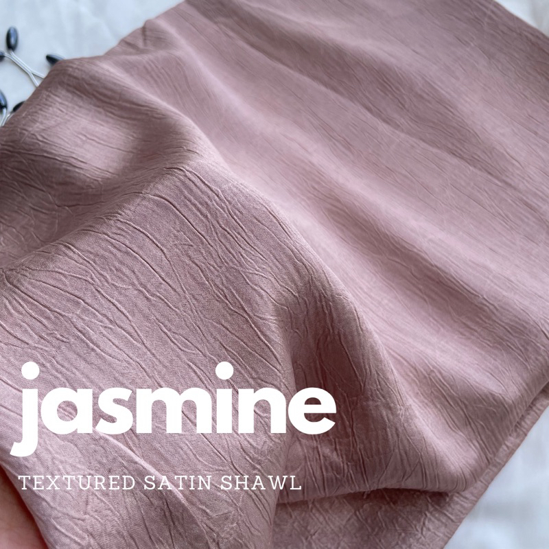 textured satin shawl