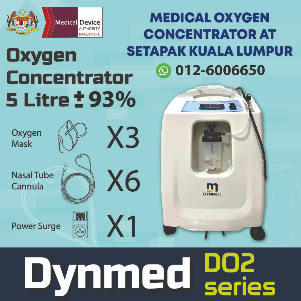 Oxygen Concentrator 5 Litre Dynmed With Alarm Many Sparepart Mesin