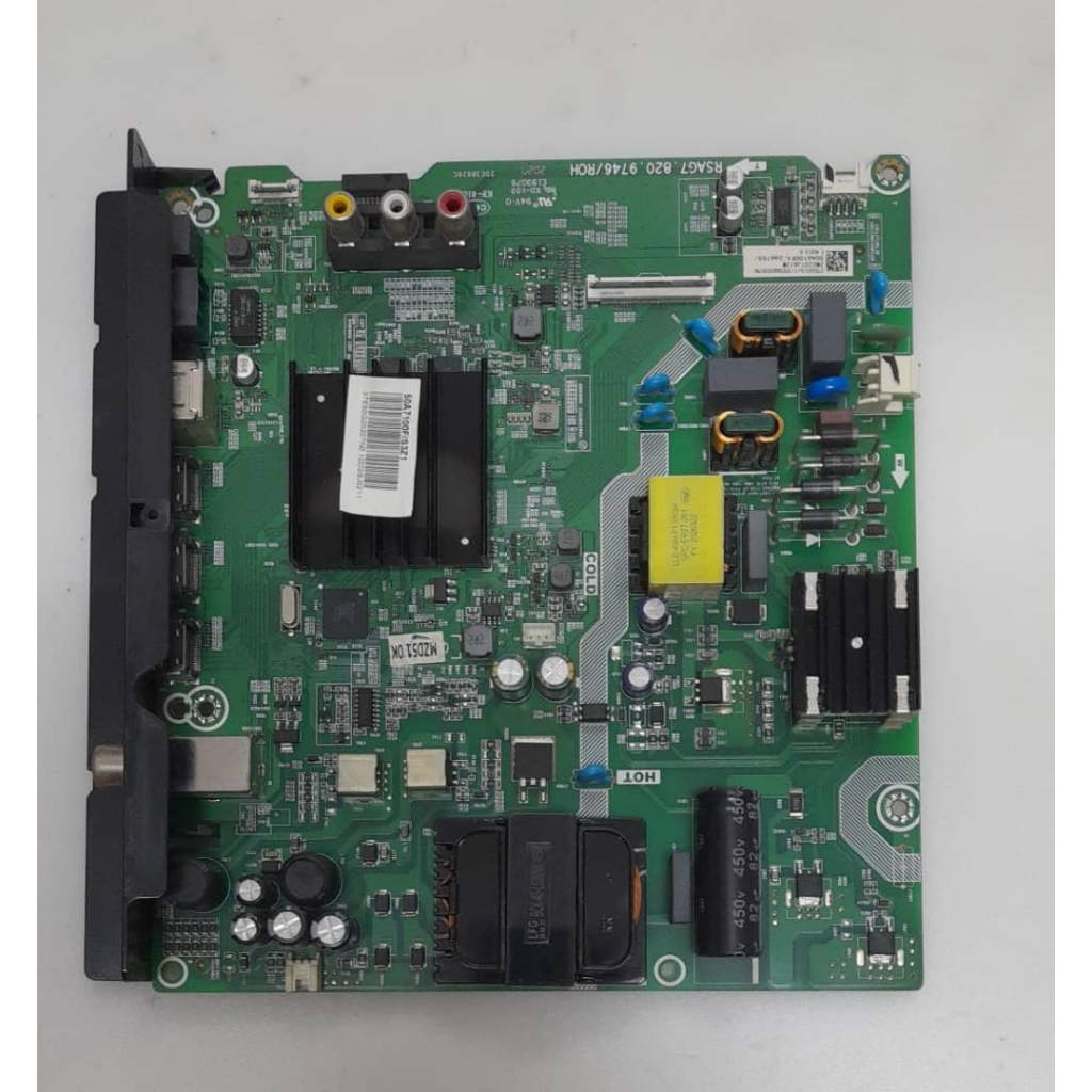 (C048) Hisense 50A7100F Mainboard, Tcon Ribbon, LVDS, Cable, Sensor