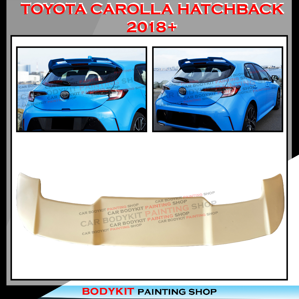 TOYOTA COROLLA HATCHBACK 2018+ REAR TRUNK SPOILER LIP ROOF WING SPOILER ...