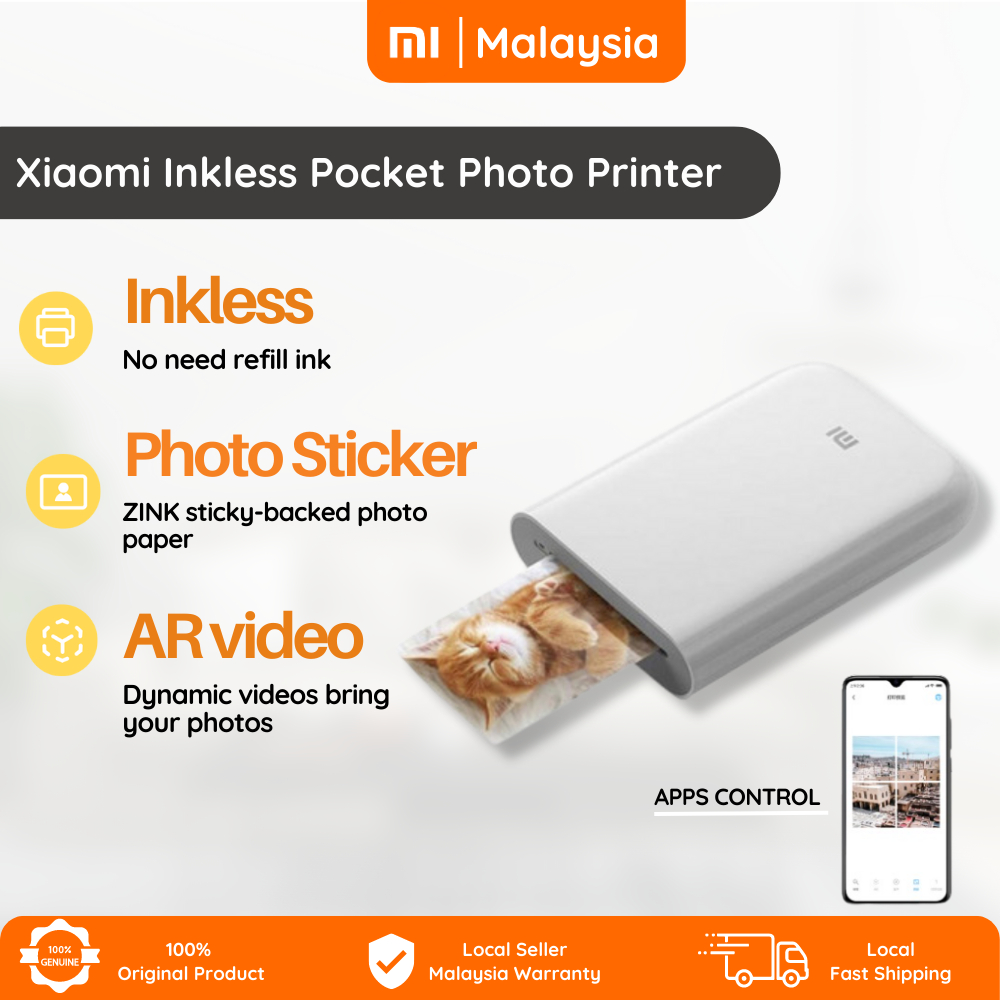 Xiaomi Mi Pocket Photo Printer/ Photo Printer Paper refill photo paper ...