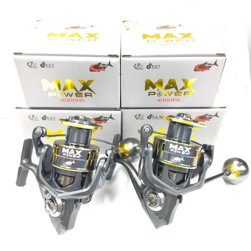 ORI G-TECH fishing reel MAX POWER SW4000PG 4000HG 5000PG 6000PG Spinning  Fishing Reel With Free Gift