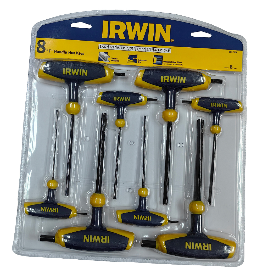 Irwin T Handle Hex Key Set 8pc (Inches) | Shopee Malaysia