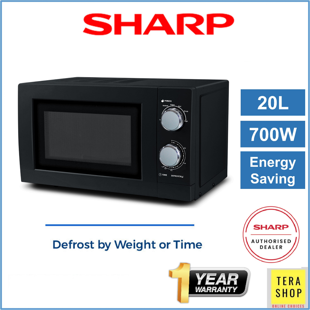 Sharp R219EK 20L Microwave Oven 700W Energy Saving Mode Shopee Malaysia