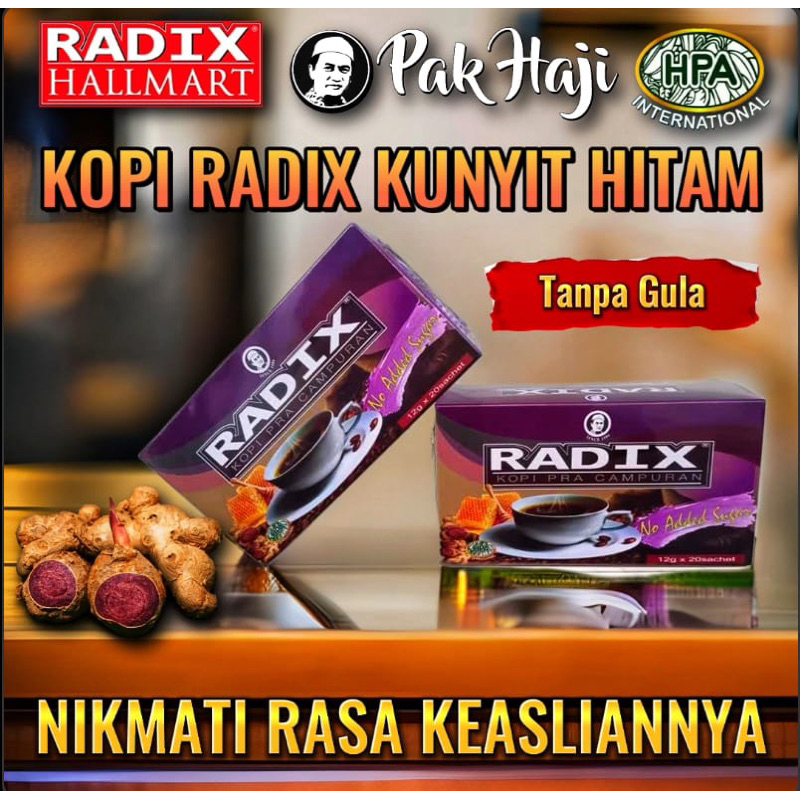 RADIX KUNYIT HITAM no suger (TANPA GULA) | Shopee Malaysia