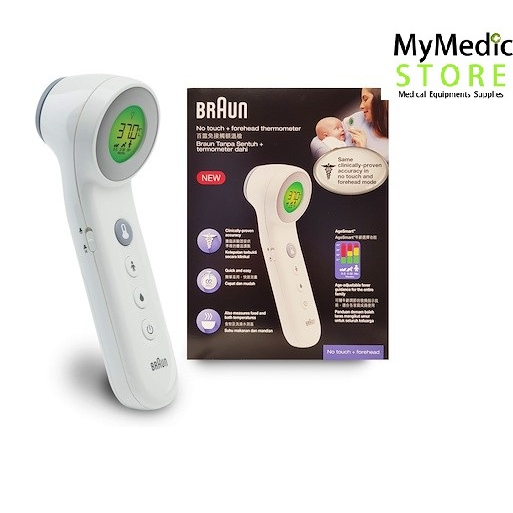 (Original) BRAUN No Touch + Forehead Thermometer Thermoscan BNT 400